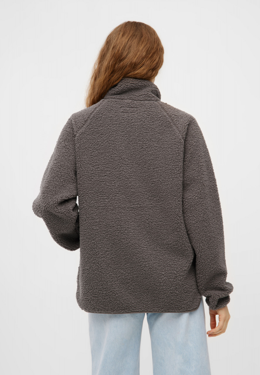 Derbe Damen Fleecejacke Kuschelby Braun Teddy