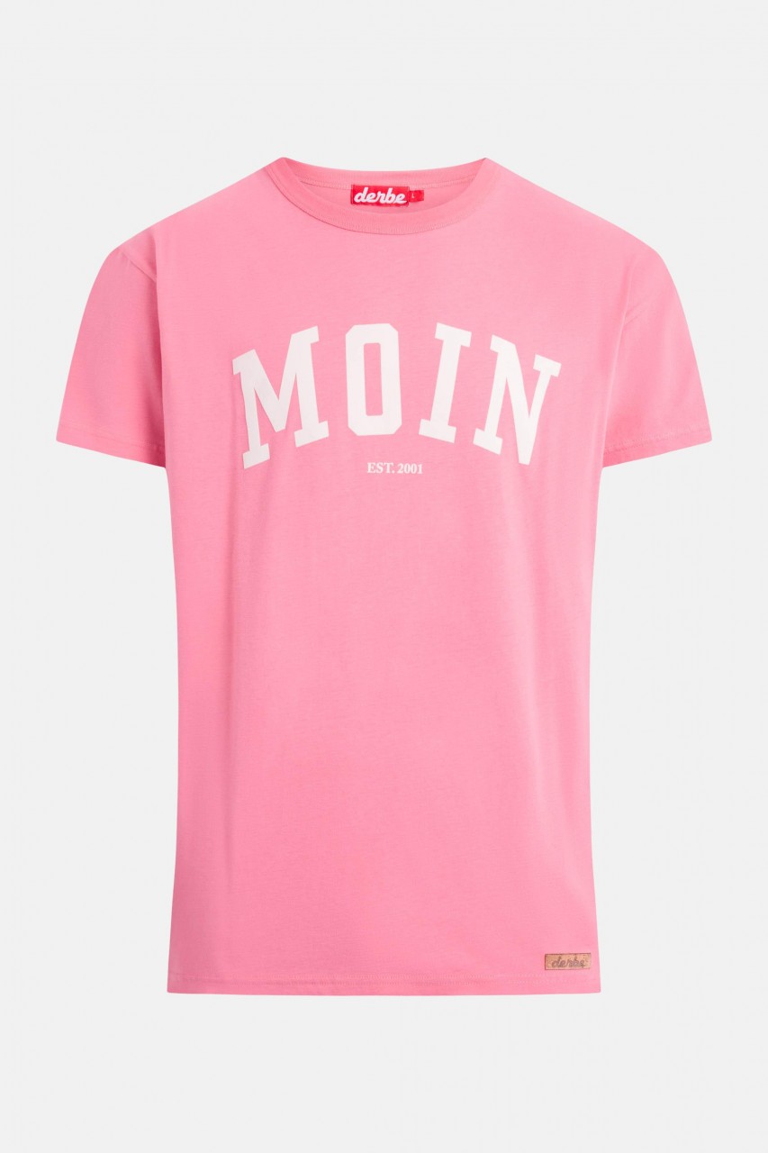 Derbe Moin Herren T-Shirt Bubblegum Pink