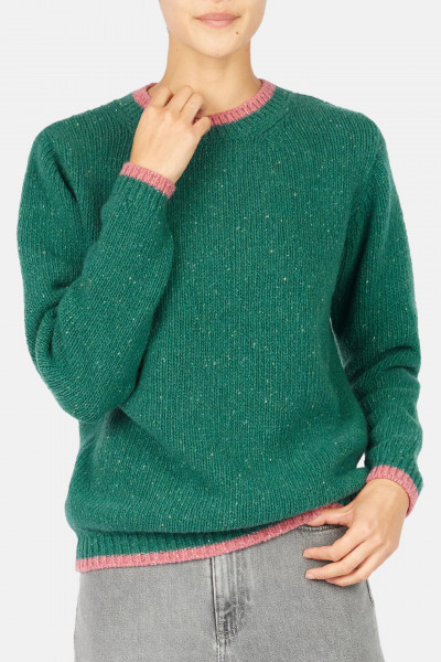 IrelandsEye Pullover Slaney Damen Grün Rosa