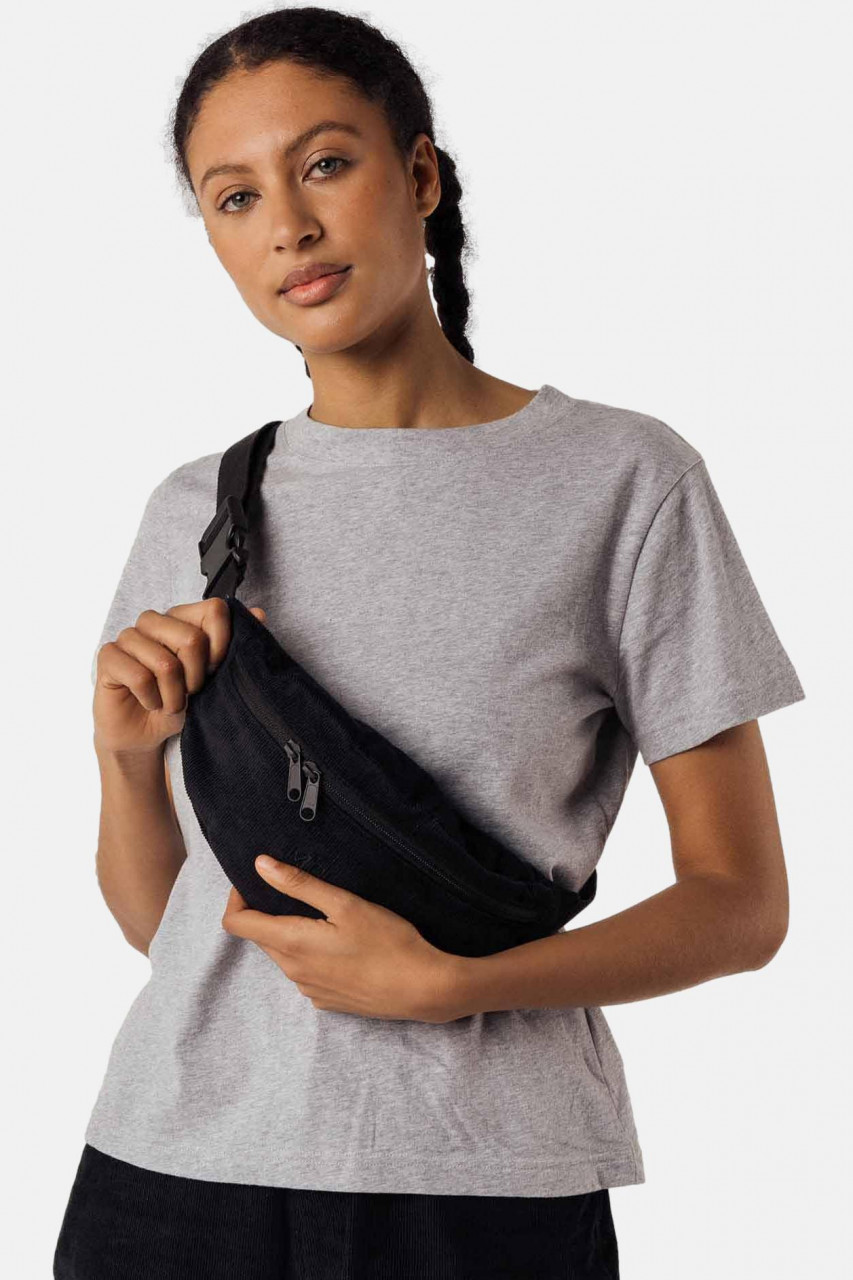 MELA Bauchtasche Bhavin Cord Schwarz
