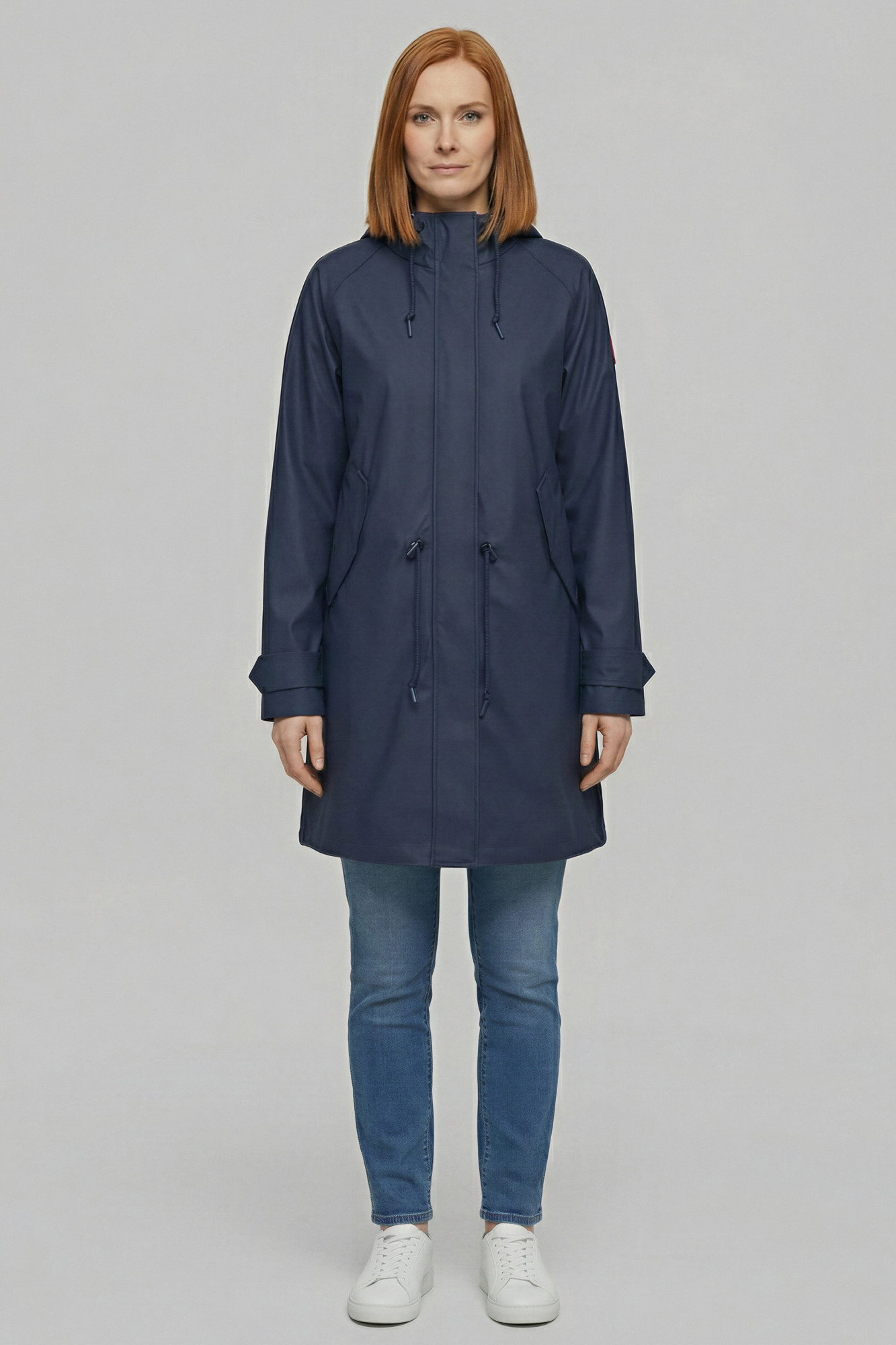 Derbe Traveby Friese Fisher Dunkelblau Damen Regenjacke