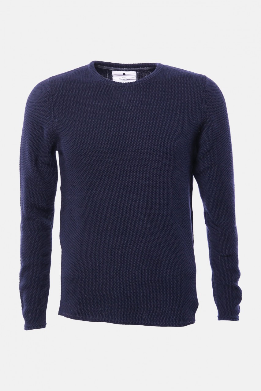 RVLT Revolution Herren Pullover Dunkelblau Bio