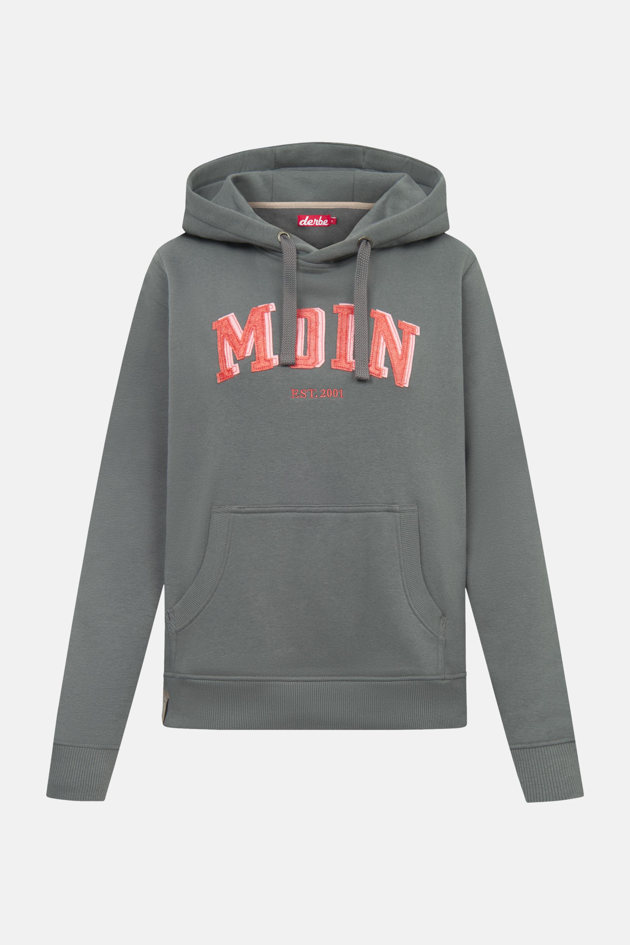 Derbe Hoodie Moinmoin Damen Grau Kapuzenpullover