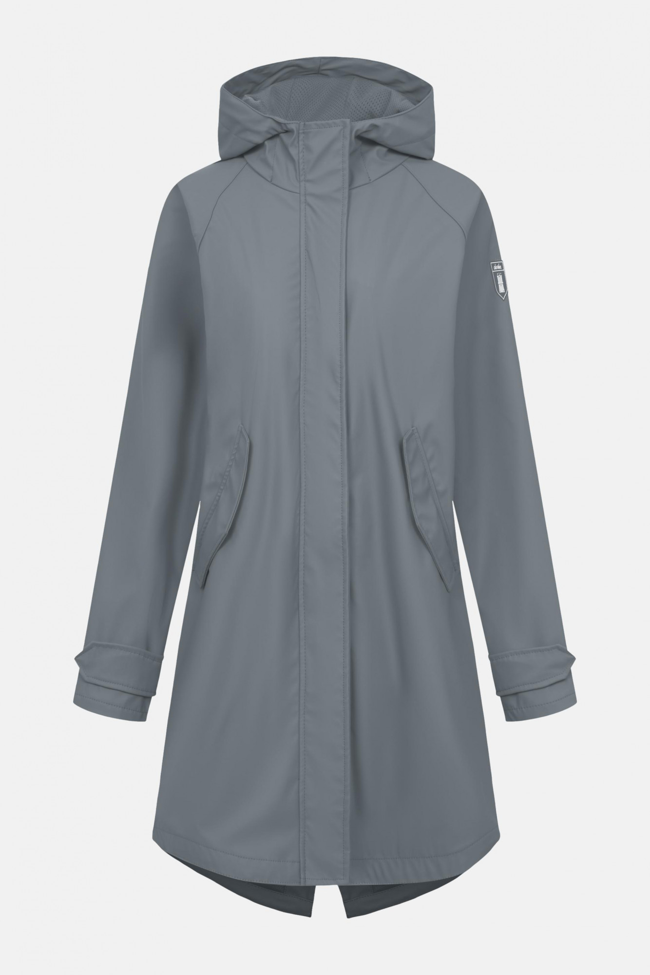 Derbe Regenjacke Friese Traveby Plain Damen Grau
