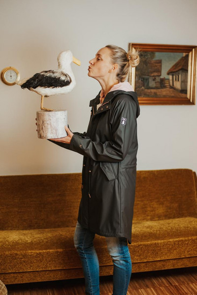 kk Derbe Traveby Friese Fisher Dunkelgrau Damen Regenparka Nachhaltig Derbe Traveby Friese Fisher Dunkelgrau Damen Regenparka Nachhaltig