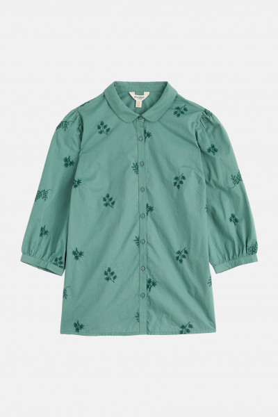 Seasalt Bluse Hope Damen Grün Stickerei Tannenzweige