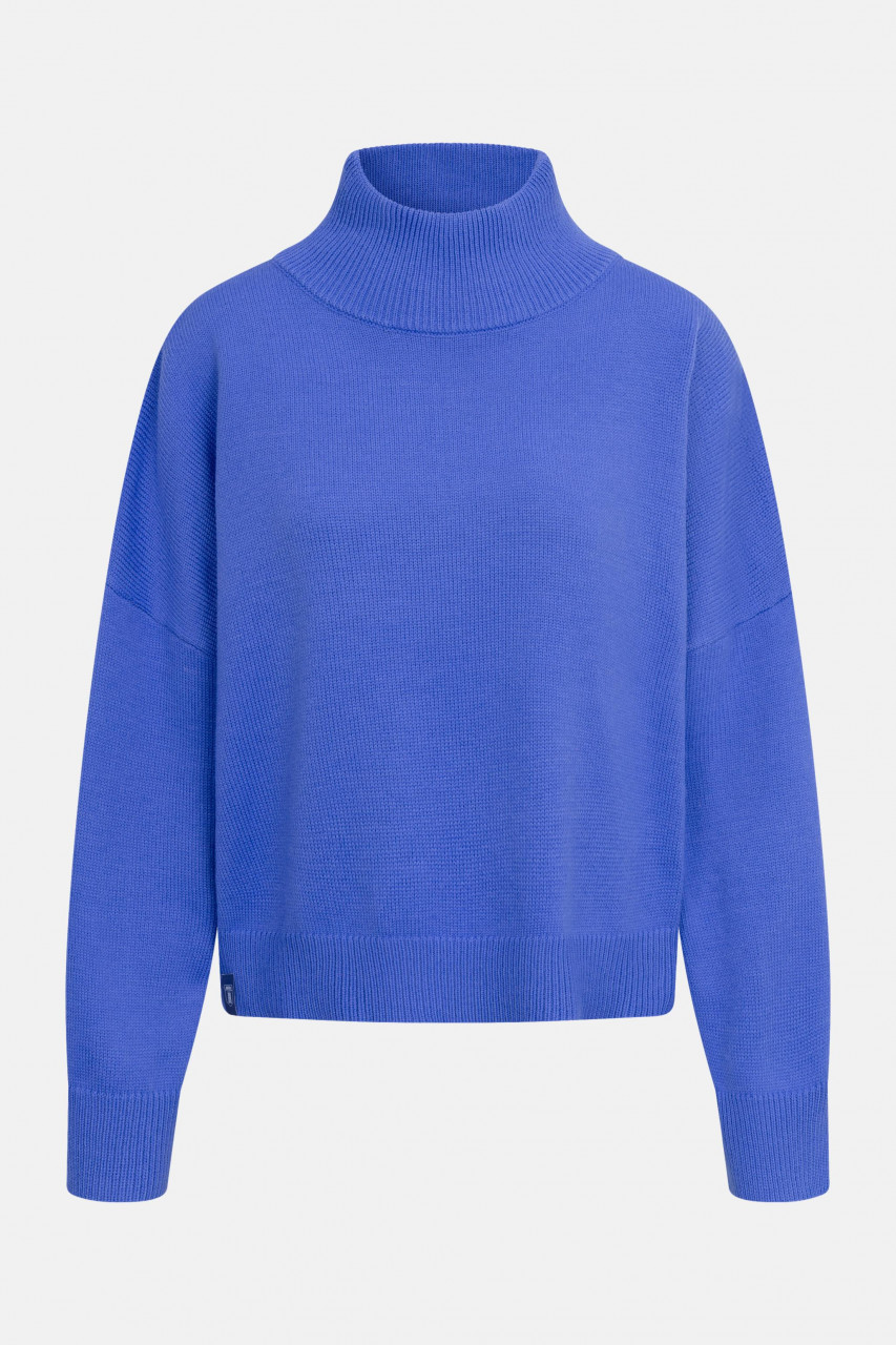 Derbe Strick-Pullover Basic Damen Lila