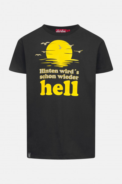 Derbe T-Shirt Hell Herren Schwarz GOTS Organic Derbe T-Shirt Hell Herren Schwarz GOTS Organic