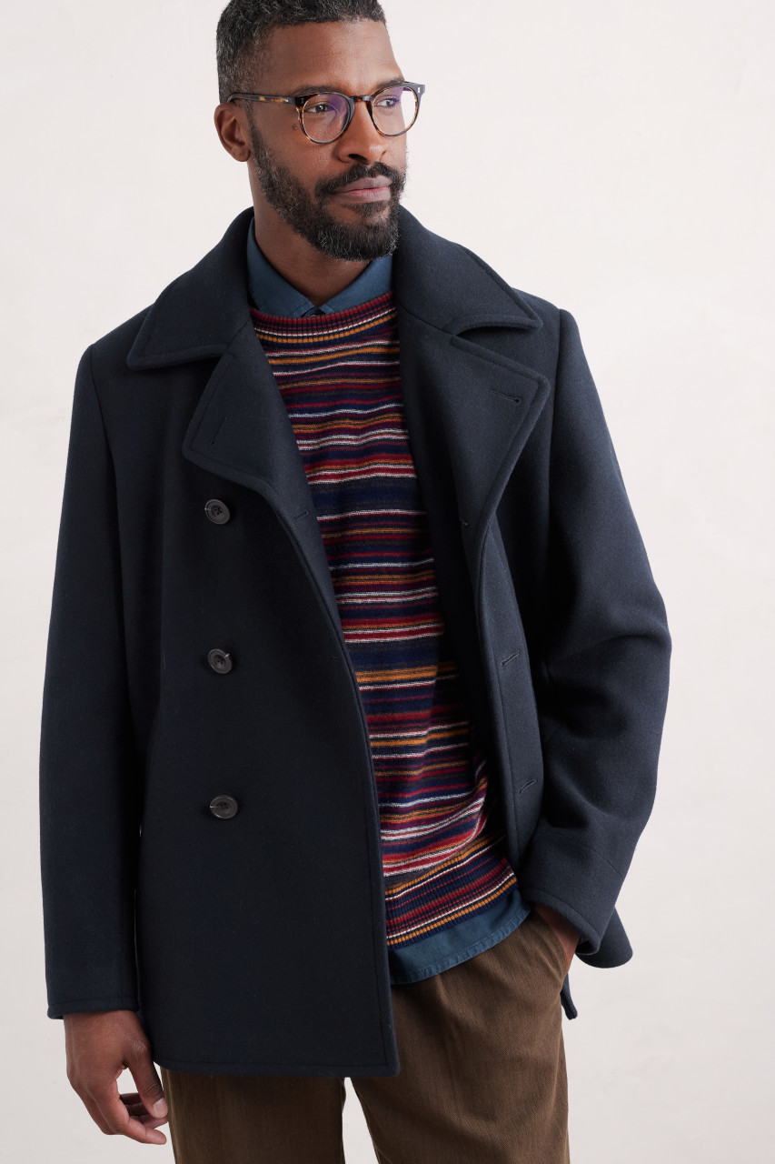 Seasalt Cornwall Caban Channel Herren Blau Navy Peacoat
