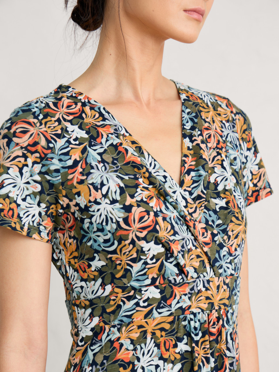 Seasalt Cornwall Kleid Chapelle Damen Grün Orange GOTS Organic