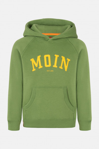 Derbe Moin Kinder Hoodie Kapuzenpullover Cactus Grün Nachhaltig