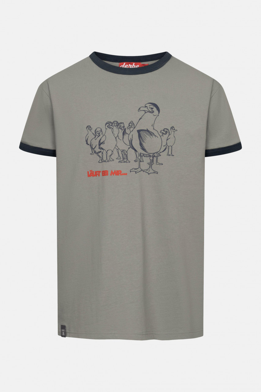 Derbe T-Shirt Gull Club Herren Grau GOTS Organic