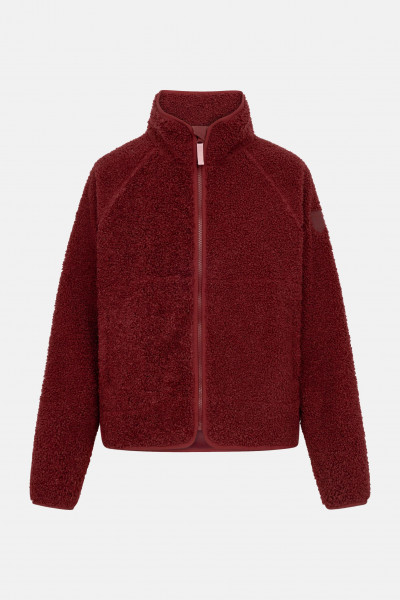 Derbe Damen Fleecejacke Kuschelby Rot Teddy