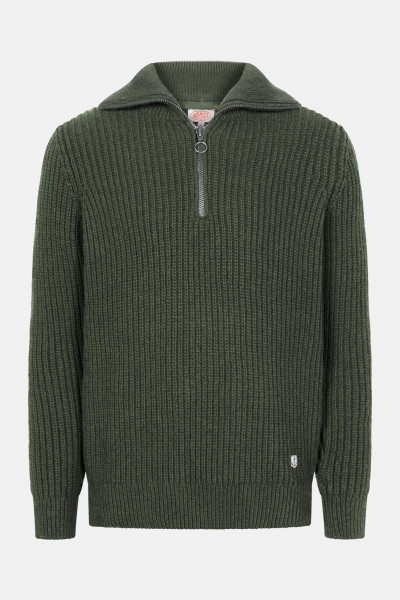 Armor Lux Herren Troyer Dunkelgrün Pullover Heritage