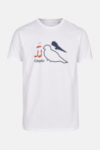 Cleptomanicx Herren T-Shirt DIY Gull Weiß Möwe