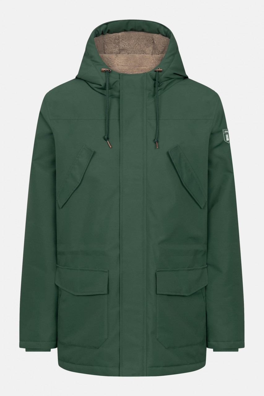 Derbe Winterjacke Festholm Herren Grün Warm Gefüttert