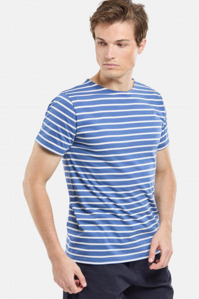 Armor Lux Mariniere Herren T-Shirt Blau Weiß Streifenshirt Heritage
