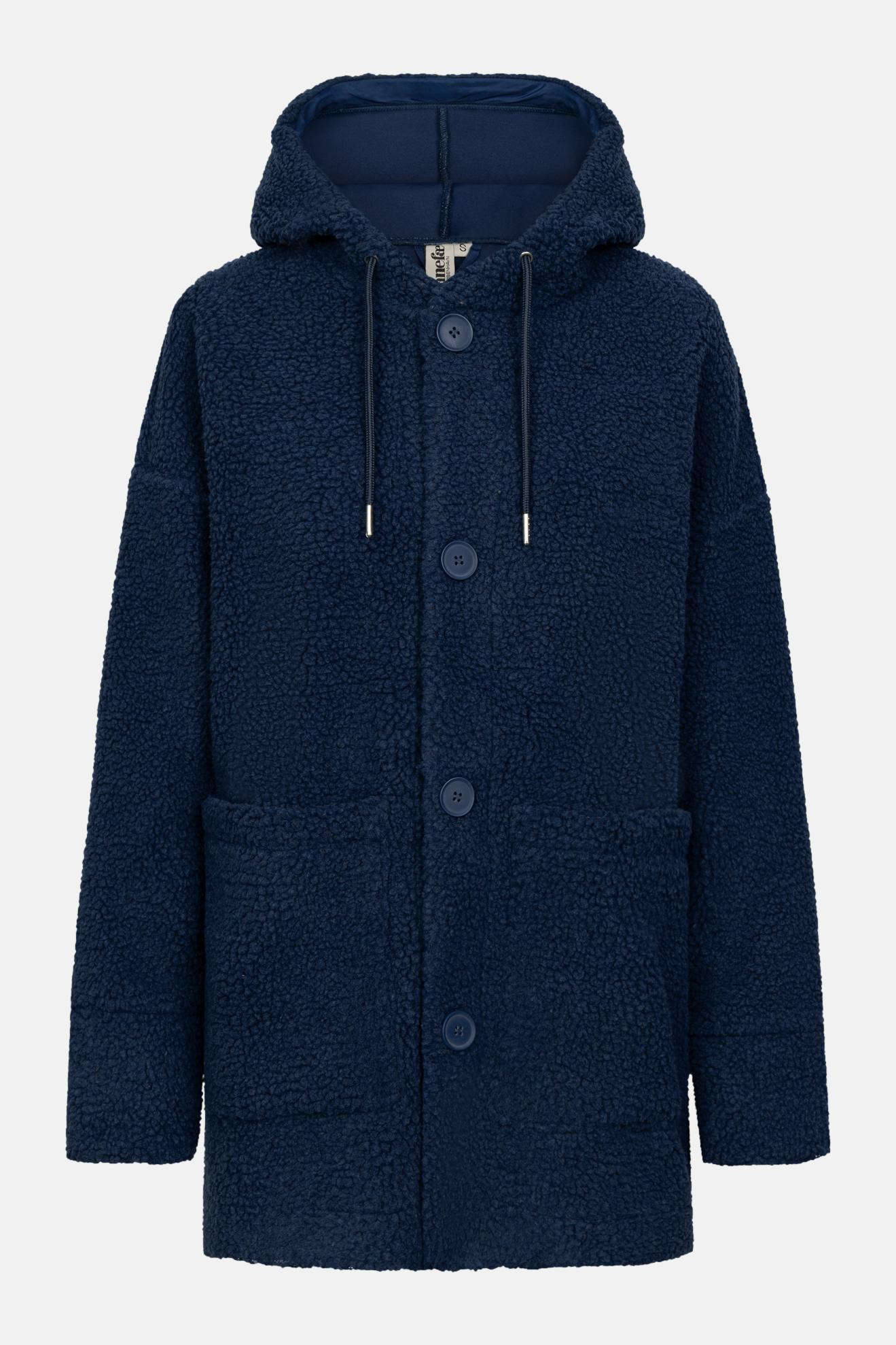 Danefae Fleecejacke Danewillow Damen Dunkelblau Teddy Kapuze