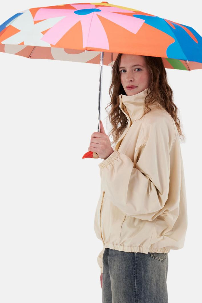 Original Duckhead Regenschirm Salsa Rot Orange Blau Grün Blumen Paprika Abstrakt