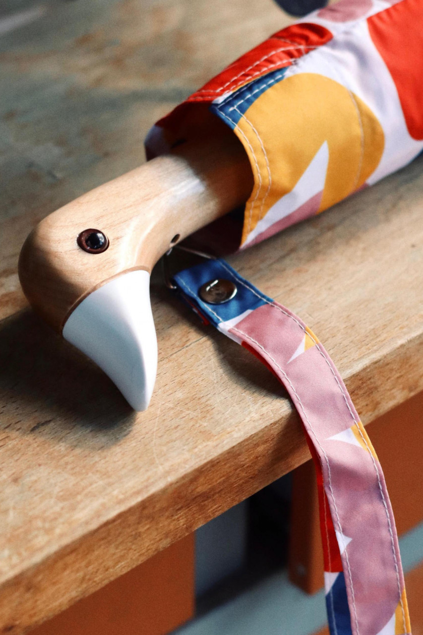 Original Duckhead Regenschirm Matisse Rot Gelb Blau