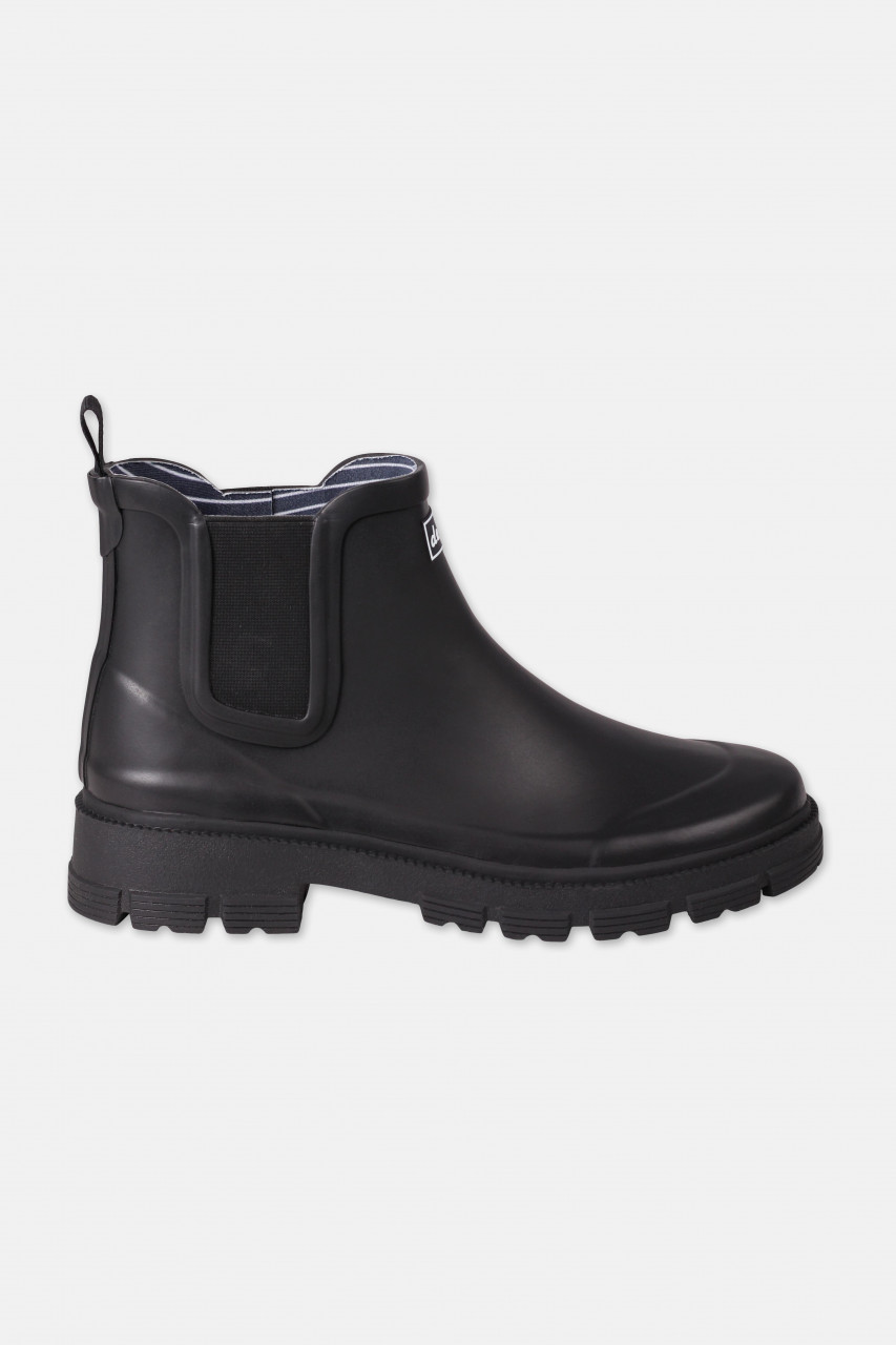 Produktbild von einem schwarzen Gummistiefel - Seitlich