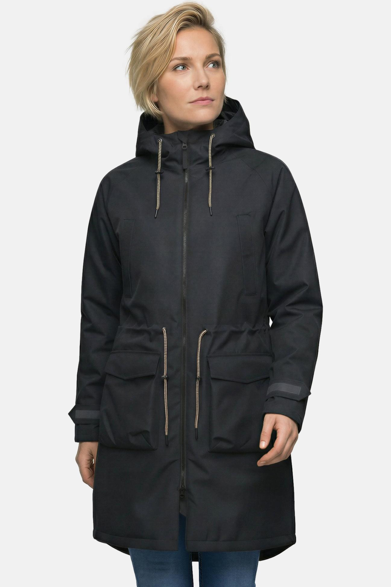 Derbe Winter Regenjacke Phoebholm Dog Damen Schwarz Hundejacke