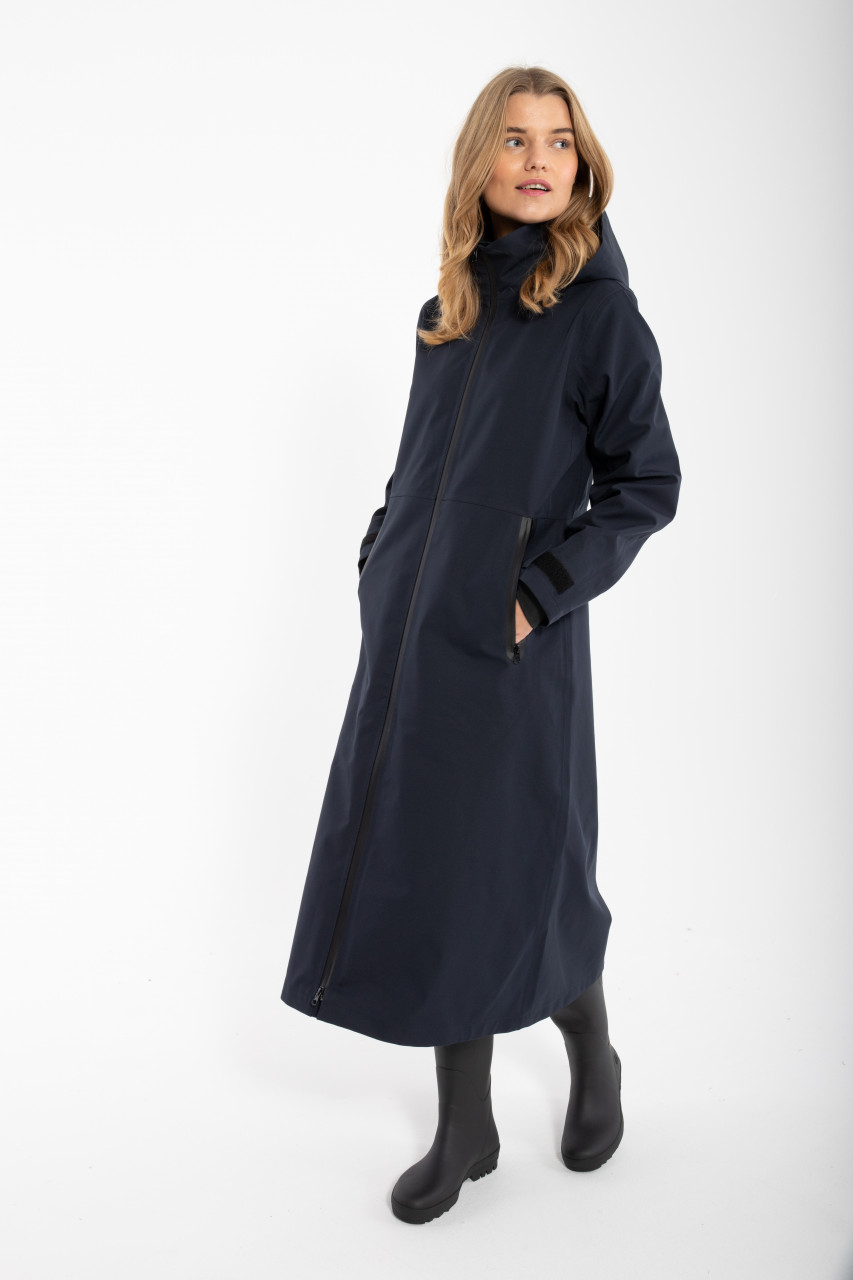 Danefae Danedogwalker Damen Regenmantel Schwarz Black