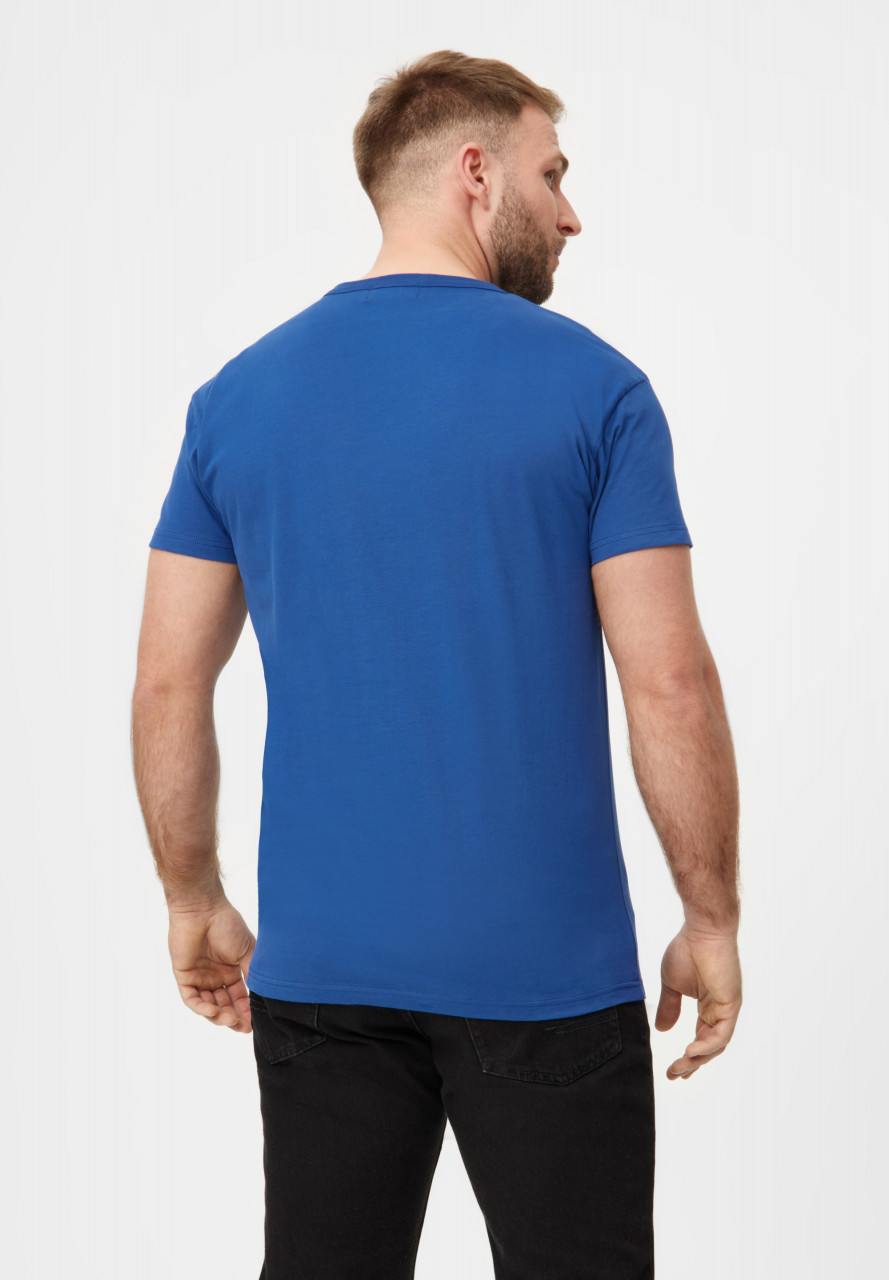 Derbe T-Shirt Pollerhocken Post Herren Blau GOTS Organic