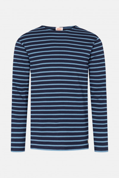 Armor Lux Streifenshirt Houat Dunkelblau Hellblau Gestreift Herren Mariniere