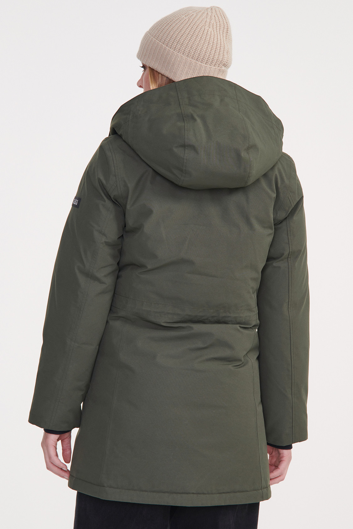 Aigle Winterjacke Damen Oliv Grün Regenjacke Parka Daunenjacke
