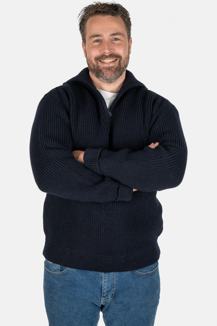 Troyer Hanseheld Wolle Herren Blau