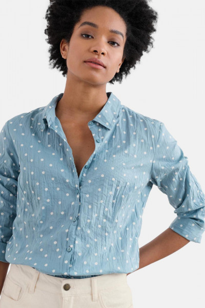 Seasalt Bluse Larissa Damen Hellblau Punkte Spot
