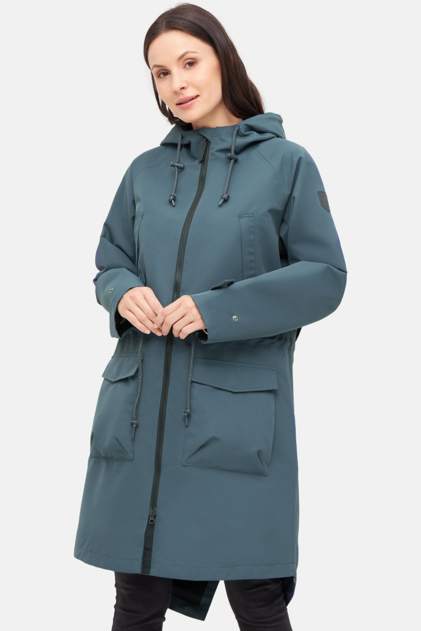 Derbe Regenjacke Phoeby Dog Damen Blau Hundejacke