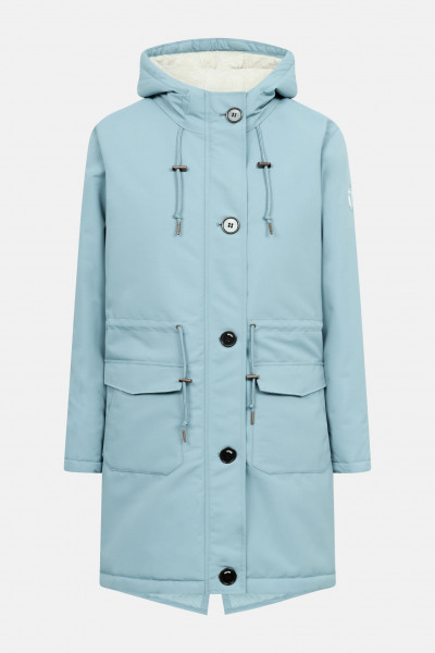 Derbe Winterjacke Festholm Damen Hellblau Türkis