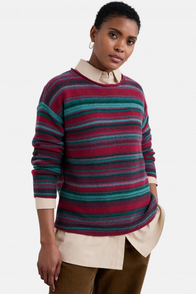 Seasalt Cornwall Pullover Fruity Damen Blau Türkis Rot Gestreift Seasalt Cornwall Pullover Fruity Damen Blau Türkis Rot Gestreift