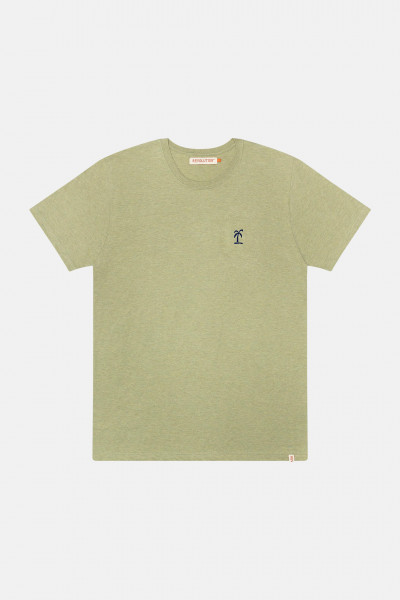 RVLT Herren T-Shirt Hellgrün Palme