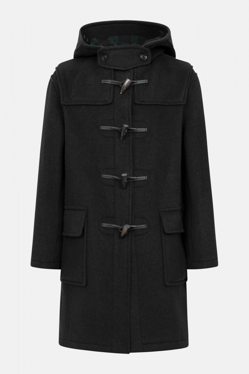 Dufflecoat Schwarz der Marke London Tradition