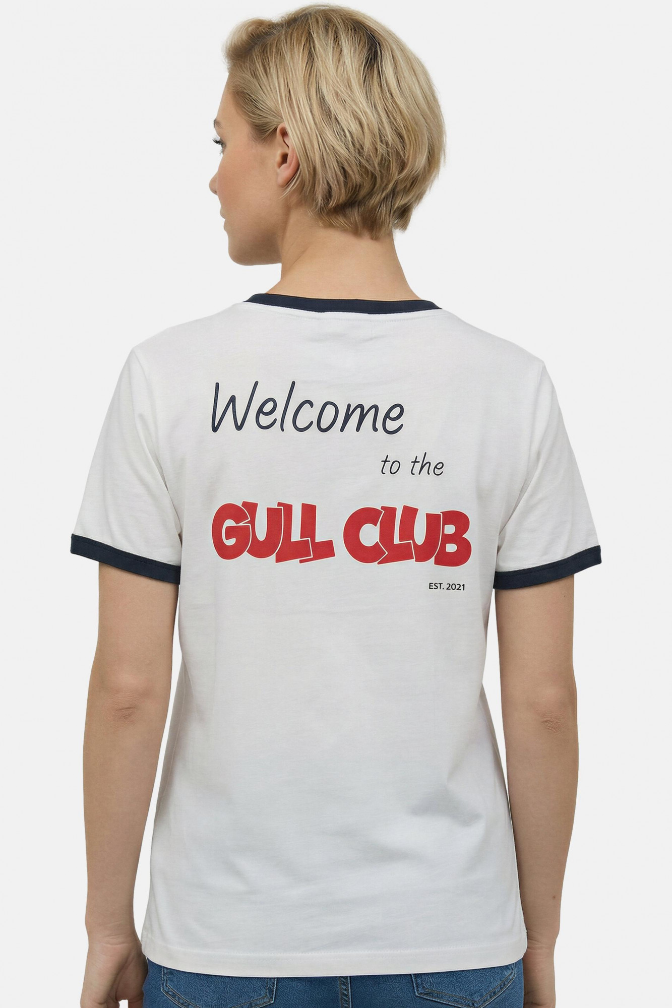 Derbe T-Shirt Gull Club Damen Weiß GOTS Organic