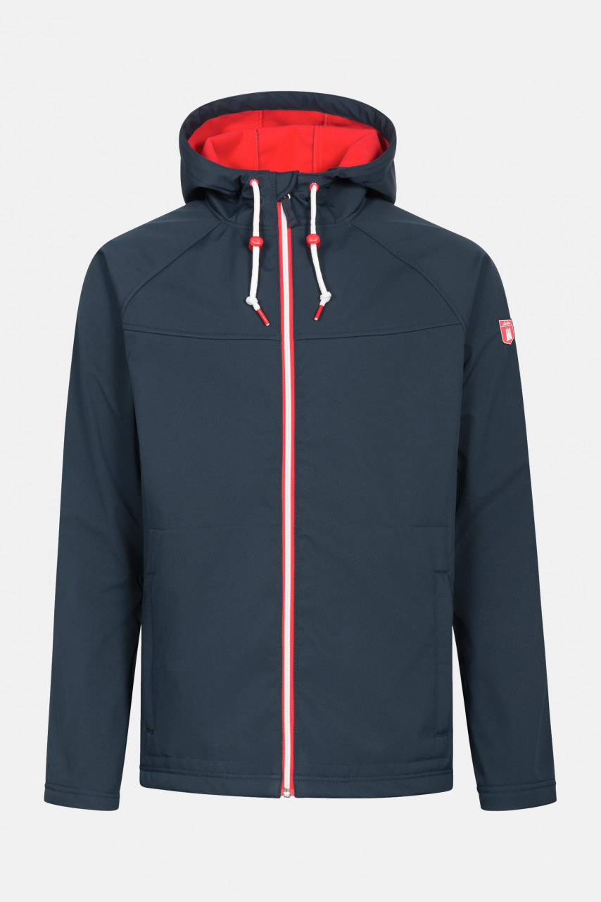 Derbe Isleby Herren Softshell Jacke Blau Rot