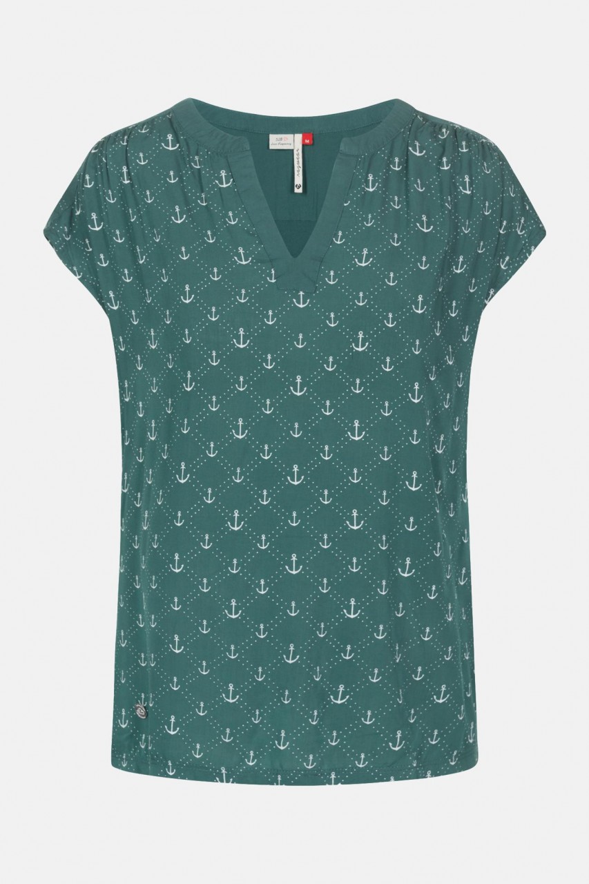 Ragwear Harria Dusty Green Damen T-Shirt Anker Grün