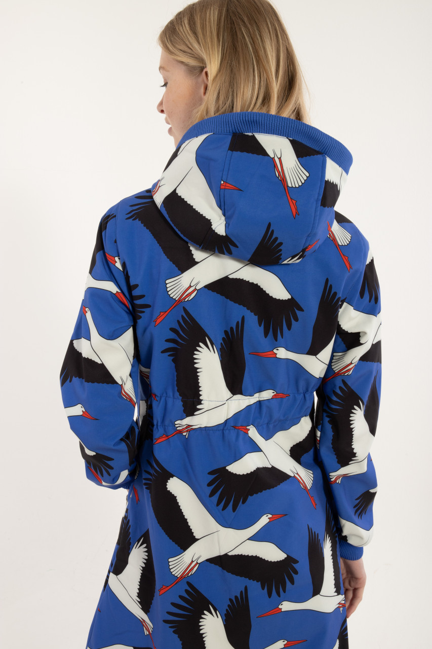 Danefae Softshell Jacke Danejane Damen Blau Vogel Storch