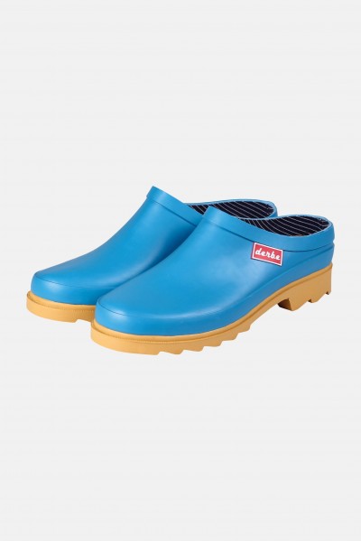 Derbe Slurenbotten Bleu Gum Damen Regen Clogs Blau Derbe Slurenbotten Bleu Gum Damen Regen Clogs Blau
