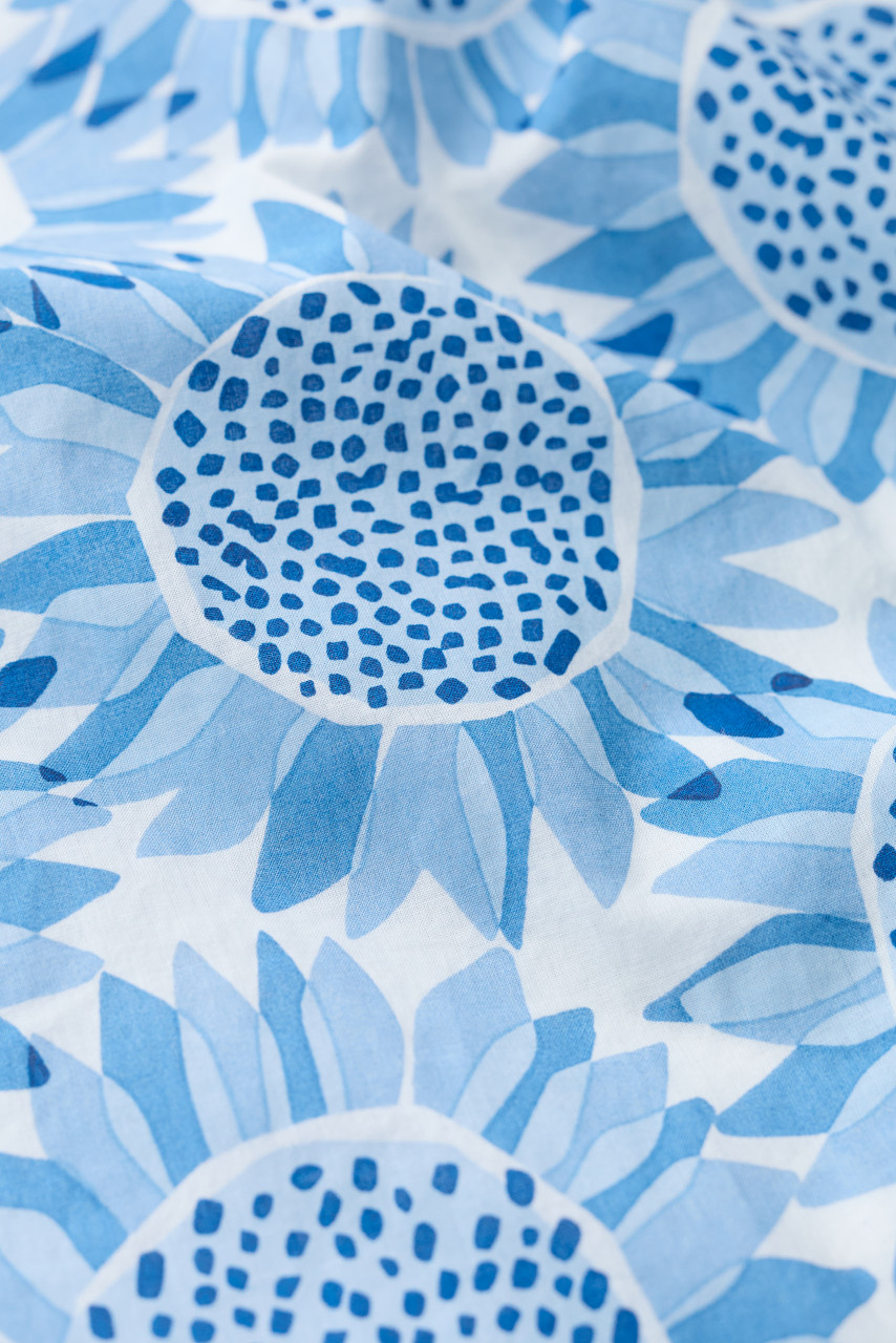 Seasalt Cornwall Villa Damen Kleid Sonnenblume Blau Weiß Vintage