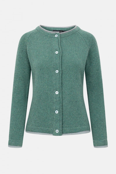 Strickjacke Killiney Türkis für Damen von IrelandsEye