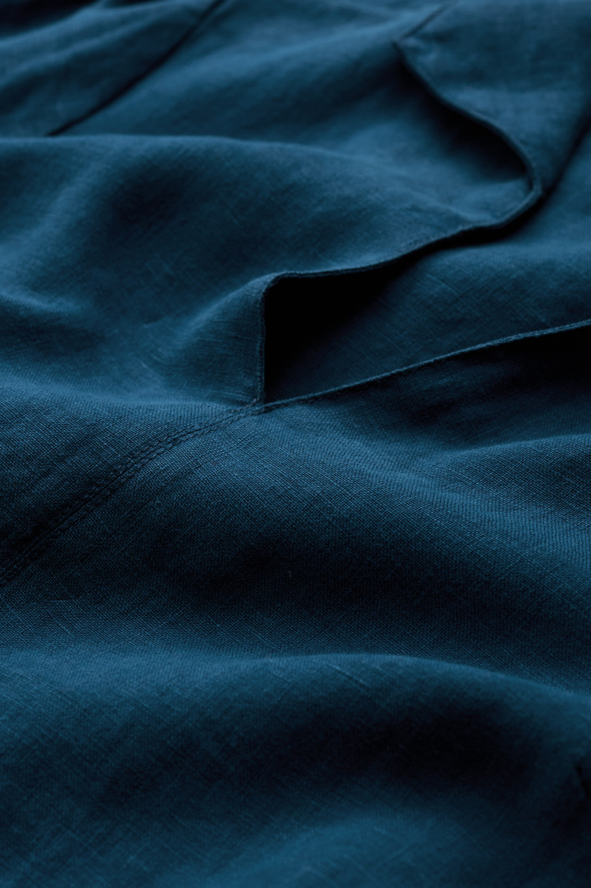 Seasalt Kleid Fen Violet Damen Blau Petrol Leinen Fischer