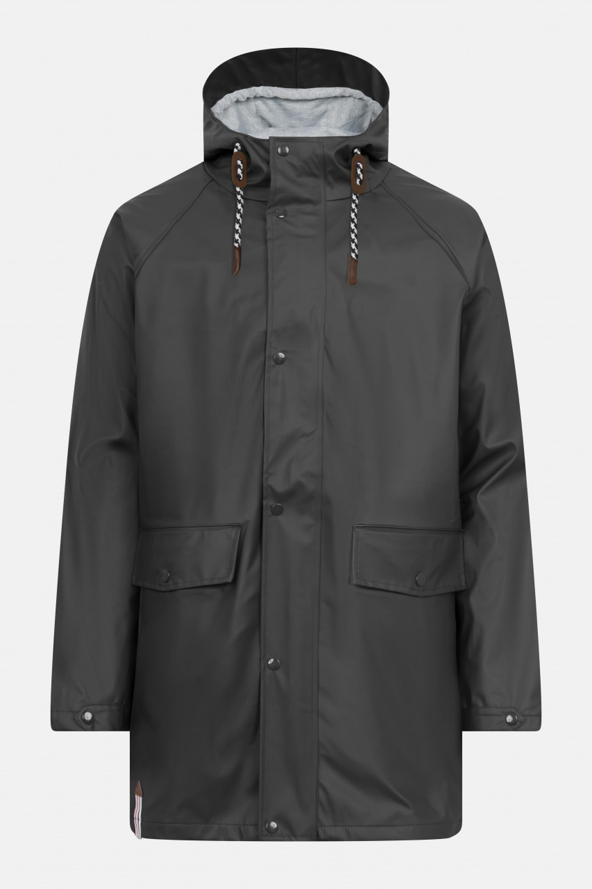 Herren Friesennerz Anthrazit Dunkelgrau Regenjacke