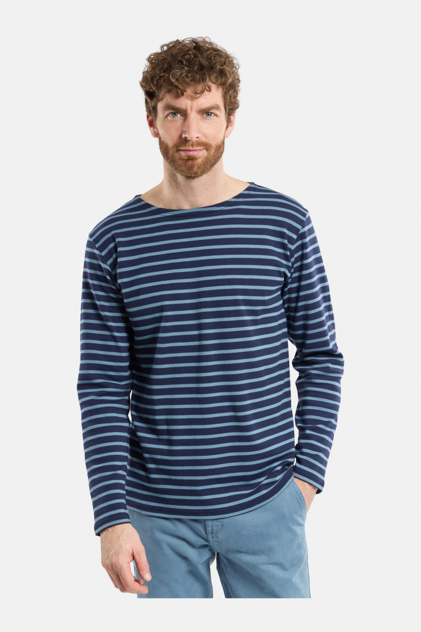 Armor Lux Streifenshirt Dunkelblau Hellblau Gestreift Herren Mariniere