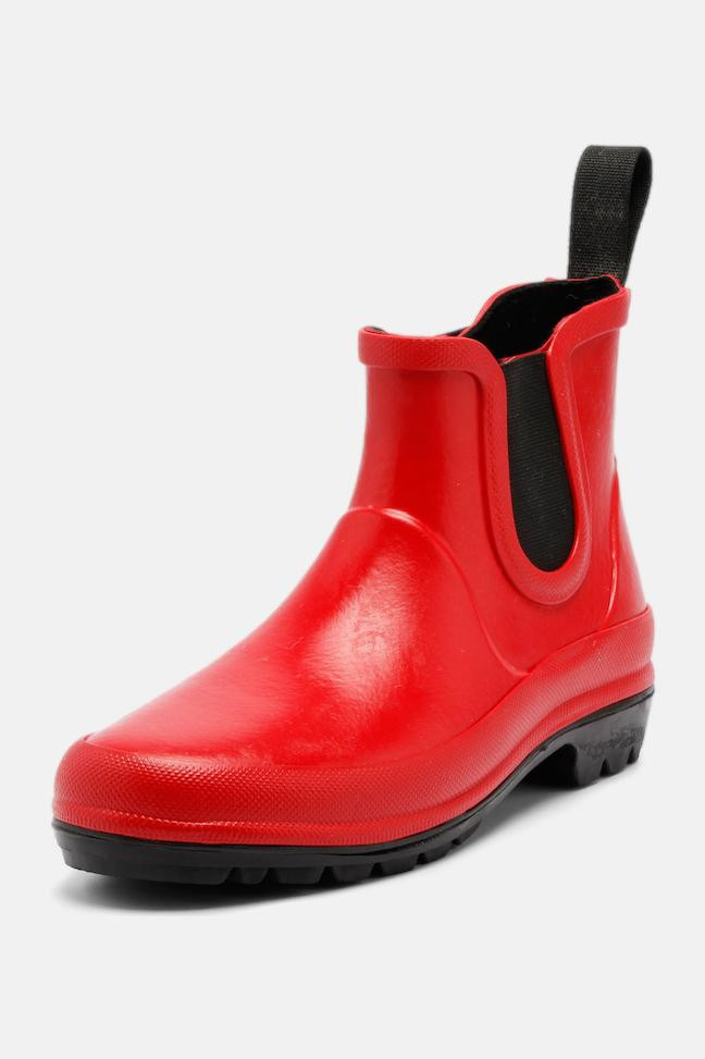 Grand Step Shoes Vickie Damen Gummistiefel Rot Chelsea
