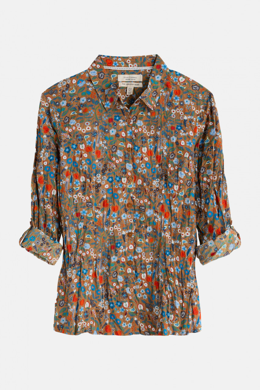 Seasalt Bluse Larissa Damen Braun Rot Blau Still Life Floral