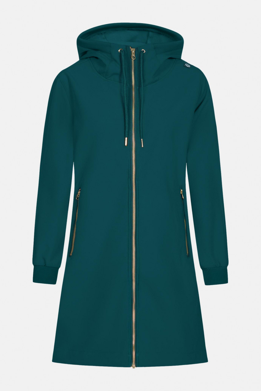 Danefae Danejane Damen Softshell Jacke Dark Duck Petrol Gold Blau Grün